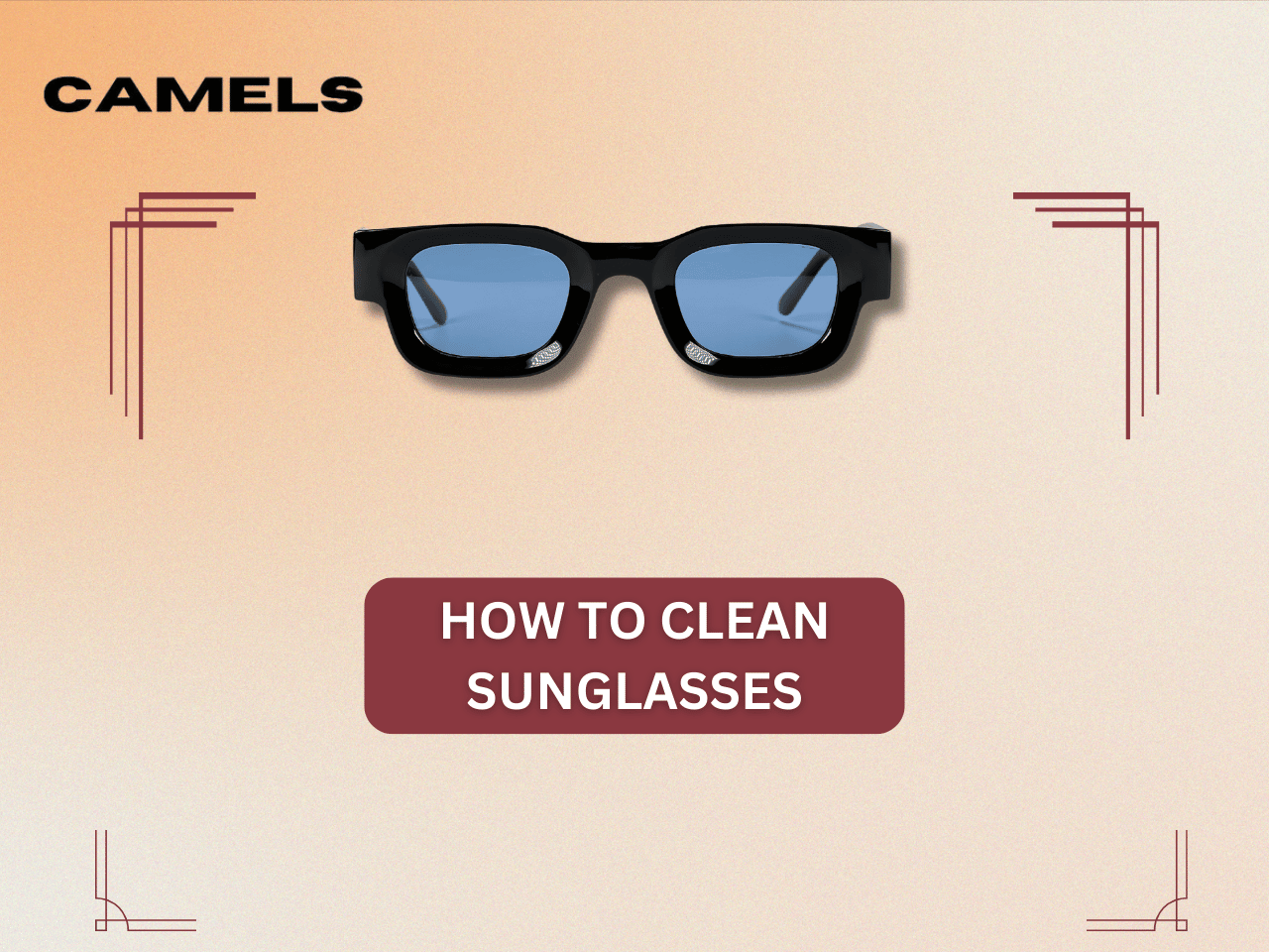 how to clean sunglasses
