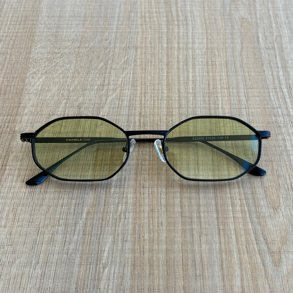 Oval Black Green