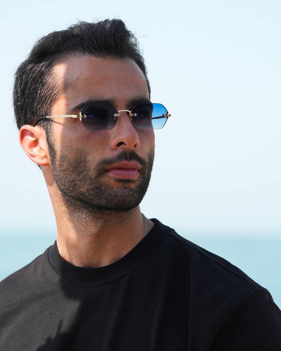 blue lens sunglasses