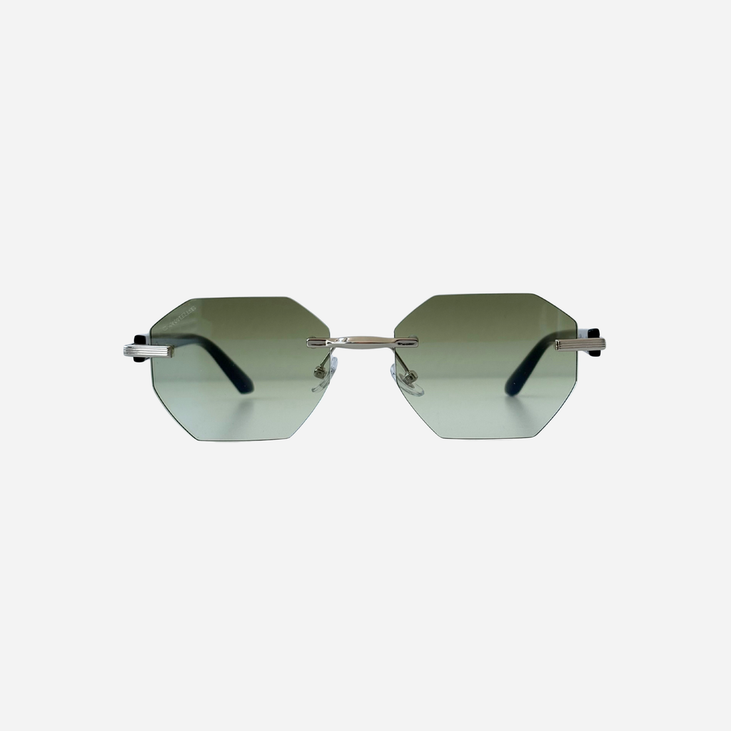 Otto silver black gradient green